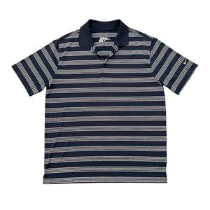 Nike Navy Striped Men's Golf Polo Shirt